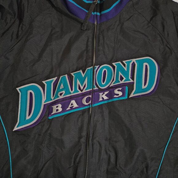 ARIZONA DIAMONDBACKS MLB MAJESTIC AUTHENTIC MENS JACKET SIZE LARGE VINTAGE - Picture 2 of 9